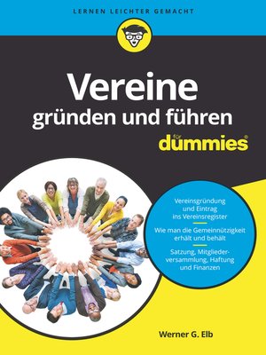 cover image of Vereine gr&uuml;nden und f&uuml;hren f&uuml;r Dummies